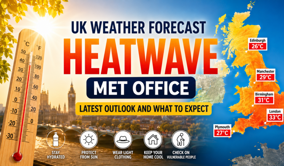 uk weather forecast heatwave met office